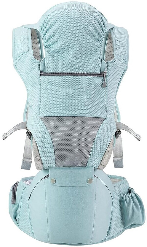 MEDITIVE Baby Carrier with Detachable Hip Seat, Ergonomically Designed (0-36 Months) Baby Carrier(Blue, Hip Carry)