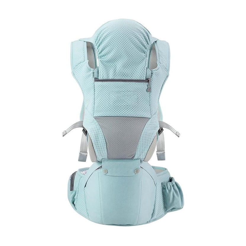 MEDITIVE Baby Carrier with Detachable Hip Seat, Ergonomically Designed (0-36 Months) Baby Carrier(Blue, Hip Carry)