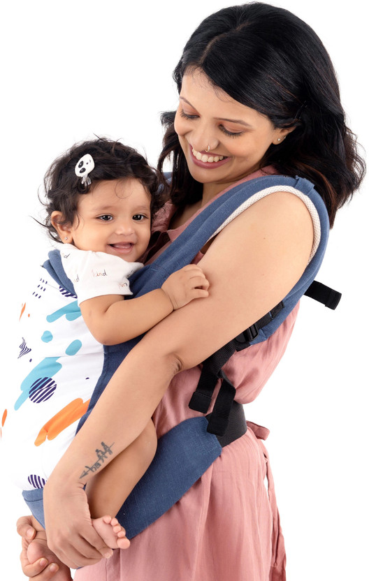LuvLap Adore Baby Carrier with 3 carry positions, for 6 to 24 months, Baby Carrier(Blue, Front Carry facing in)