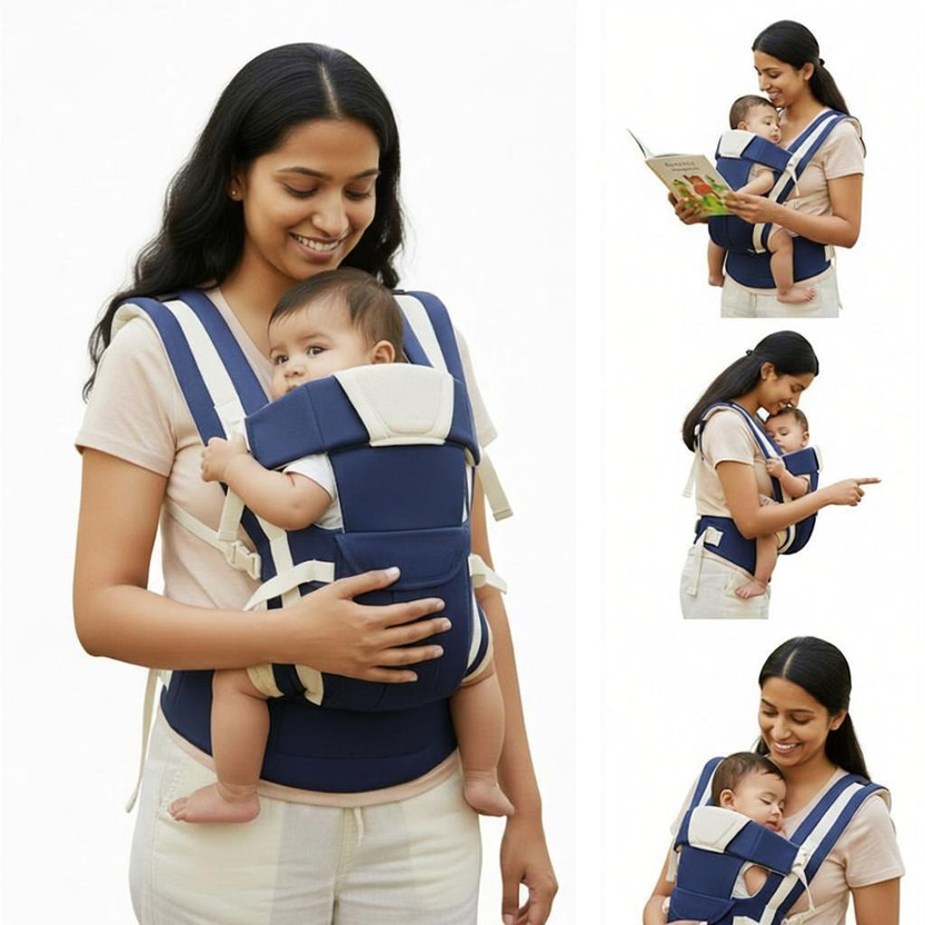 Lilnino Lilnino Comfortable 4-in-1 Baby Carrier Bag for 0–24 Months Baby Carrier(Blue, Front carry facing out) - Flipkart Deal