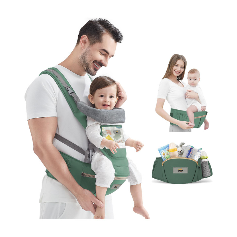 Golden Golden Bee Baby carrier with Hip seat ,Multi carry Position,Ergonomic design( 4-36 months) Baby Carrier(Green, Hip Carry) - Flipkart Deal