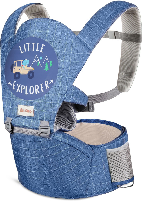 1st Step 5 In 1 Hip Seat Baby Carrier Baby Carrier(Blue, Hip Carry)