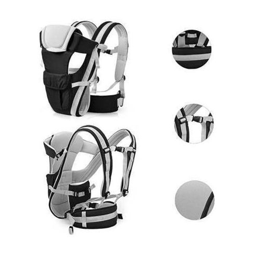 Nestra Baby Carrier Shoulder Belt Backpack Baby Holding Strap Adjustable Carry Bag Baby Carrier(Black, Front Carry facing in)