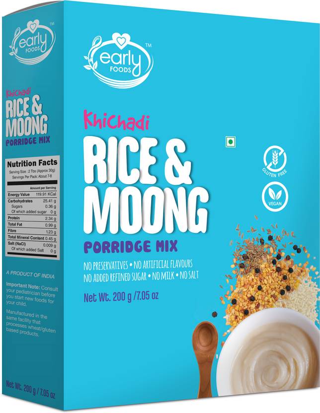 Early Foods Instant Rice & Moong Khichdi Mix 200g Cereal Price in India