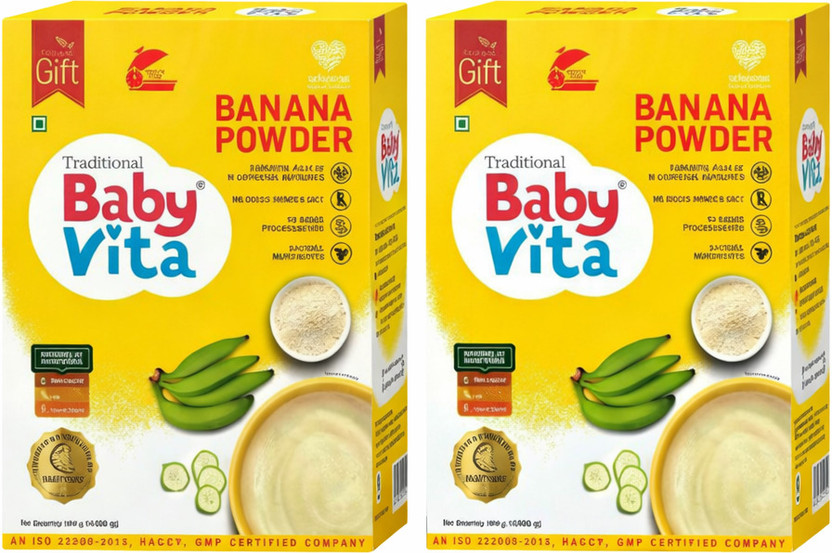 Babyvita Banana Powder No Added Sugar, Salt & Preservatives Healthy Nutrition Supplement Cereal(600 g, 6+ Months)