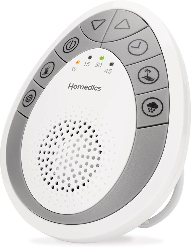 Homedics SoundSpa Mini Portable Sound Machine, SS-1200 White Noise Baby Monitor