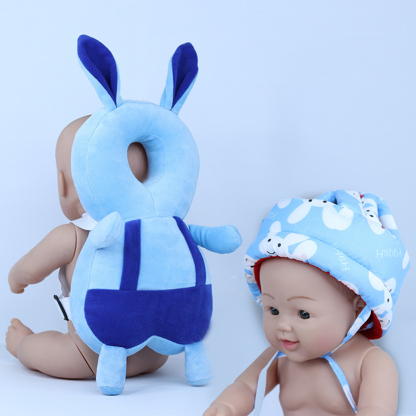 HOUSE HOUSE OF COMMON Baby Head Protector Pillow Safety Bag & Helmet Combo For 6 Month To 2 Year Child(Blue) - Flipkart Deal