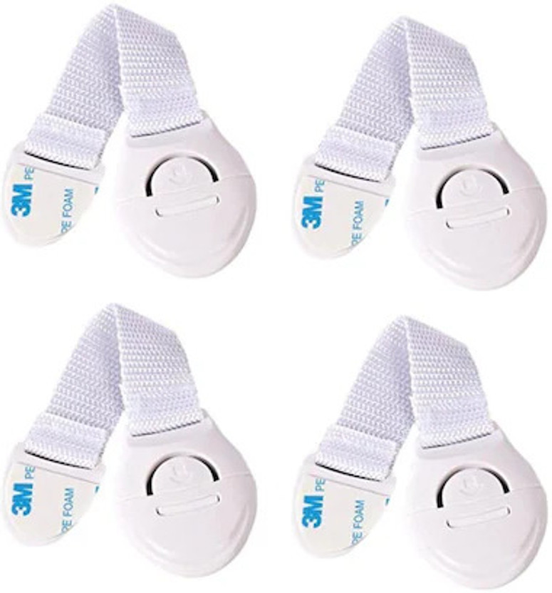 NANNY PENNY Furniture Safety Locks for Kids- Pack of 4(White)