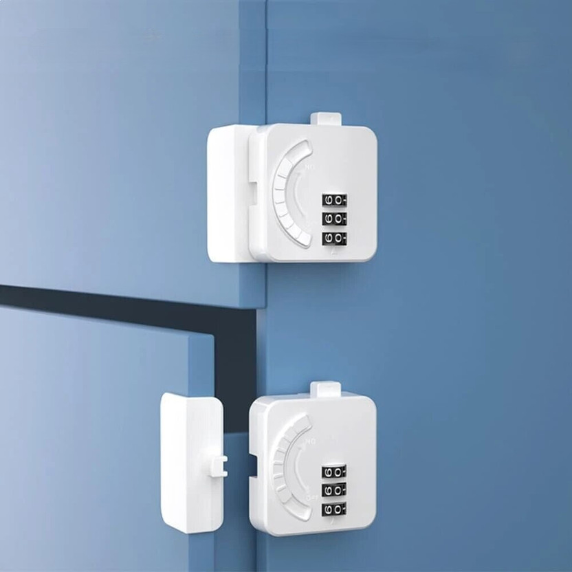 SG-Mart SG-Mart PASSWORD DOOR LOCK Baby Safety Self Adhesive Cupboard Lock , ABS Plastic(White) - Flipkart Deal