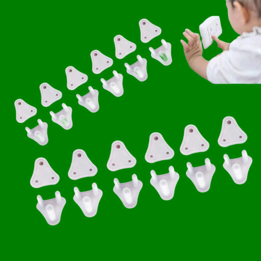 AirSoft AirSoft Outlet Covers Baby Proofing Security Electrical Plug Protect 3-Prong Design 24(White) - Flipkart Deal