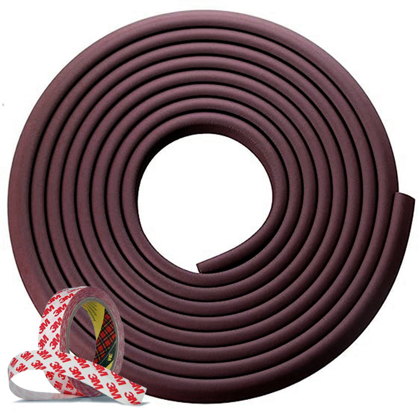 KIDS STATION Baby Proofing Corner Safety Strip and Corner Guard | Sharp Corner Guard for Kids(Brown, 5 Meters Roll)