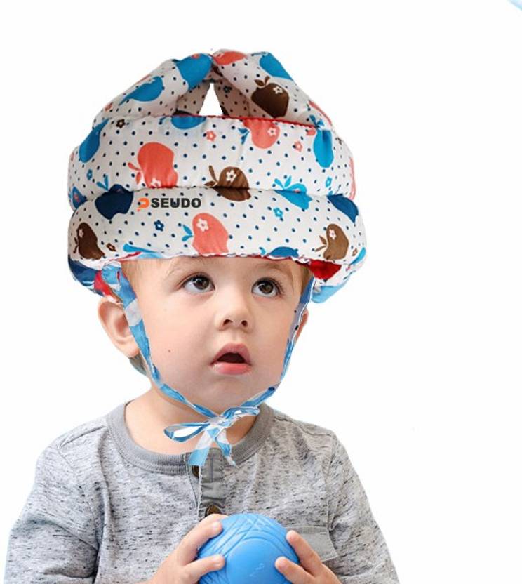 Pseudo Baby Safety Helmet protects the baby from harsh bumps on the