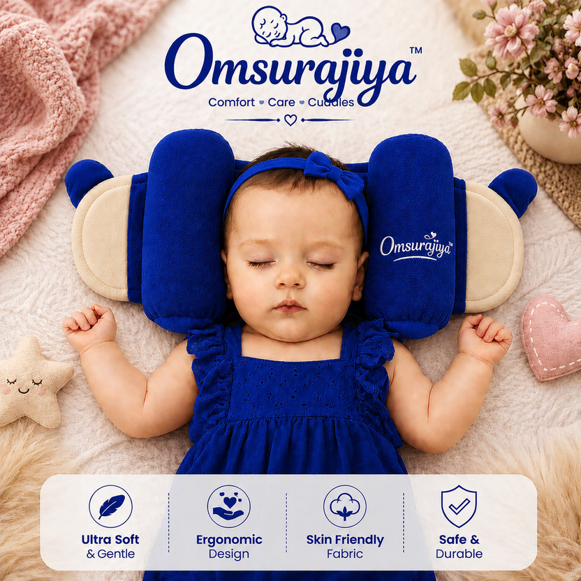 Omsurajiya Safety Head protector Slide Support(Blue)
