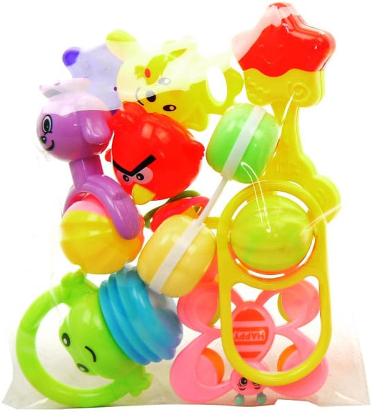 RutuFF Angry Bird Rattle Toys New Born Baby Products, Sensory Toy Rattle(Multicolor)