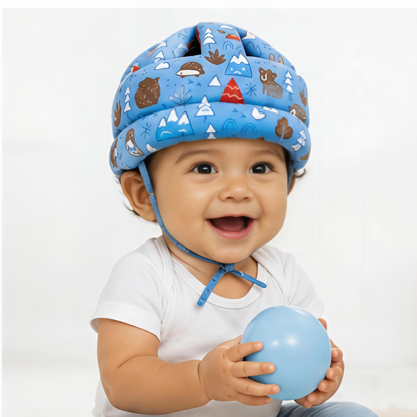 The The Lullaby Story Safety Baby Helmet(Adjustable Baby Head Protective Helmet for 6-12 Months Kids - Blue) - Flipkart Deal