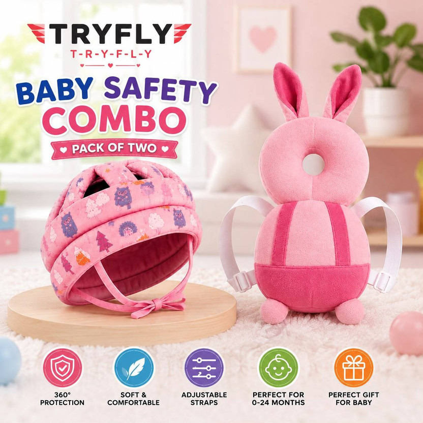 TRYFLY TRYFLY Safety Baby Helmet(pink) - Flipkart Deal