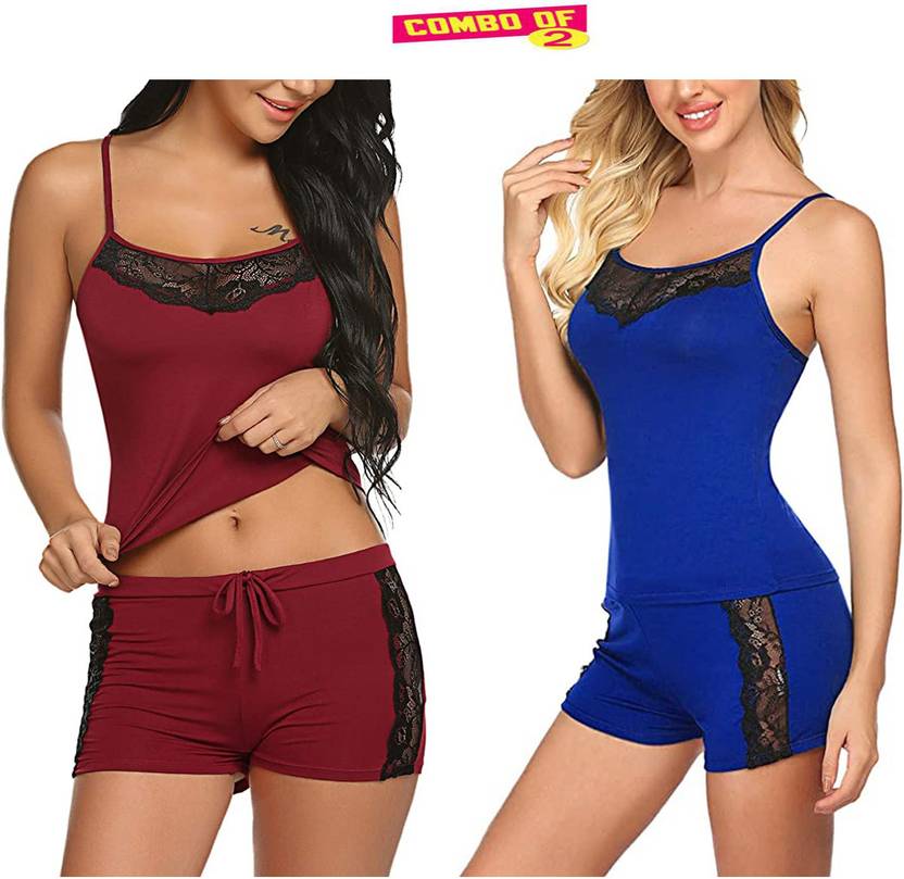 Galsmaky Solid Babydoll Buy Galsmaky Solid Babydoll Online at Best