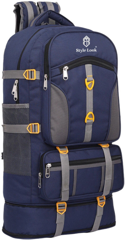 Style look Trakking bag and hikking ,rucksack travel bag for MEN luggage bag 75L BLUE) Rucksack  - 85 L(Blue)