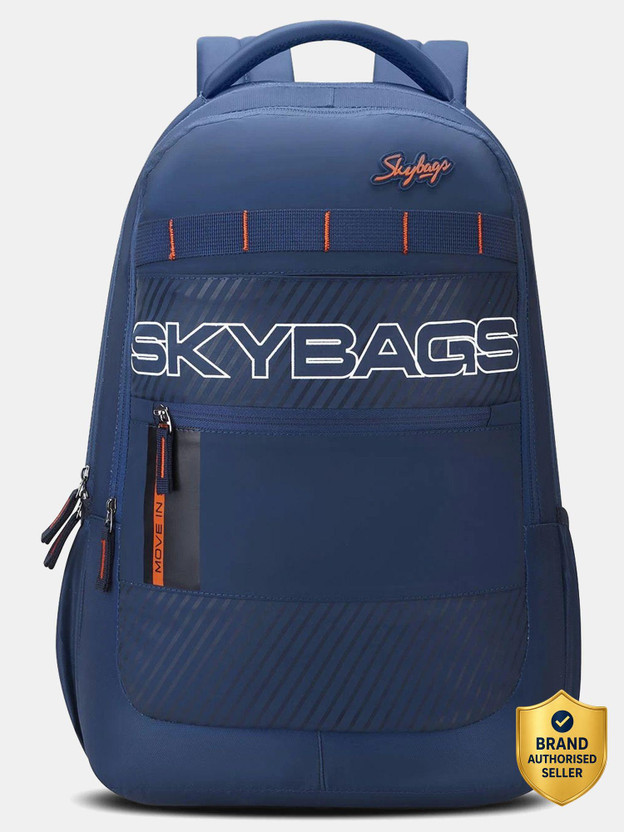 SKYBAGS Laptop Compartment with Rain Cover 42 L Laptop Backpack(Blue)
