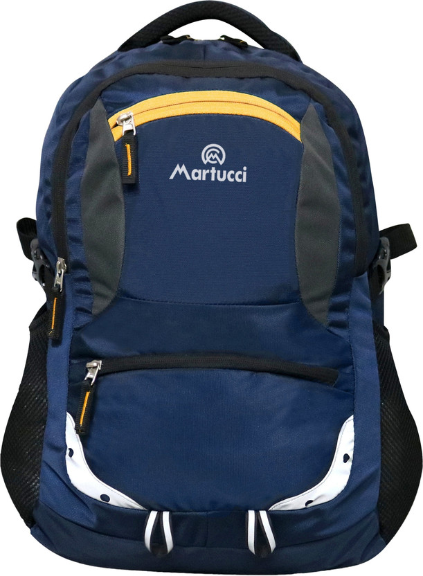 Martucci School Bags for Boys and Girls/Coaching Bag/Tuition Bag (Secondary 6th Std Plus) Waterproof School Bag(Dark Blue, 35 L)