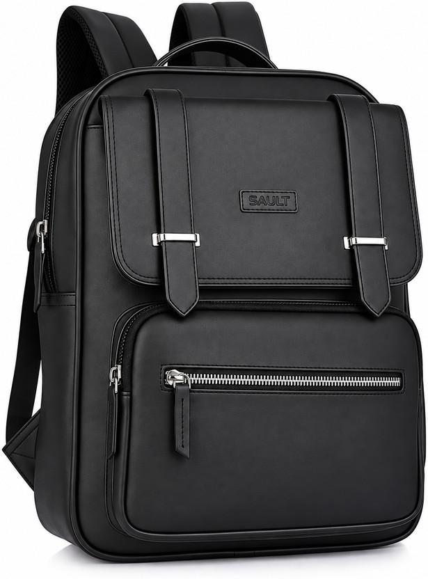 SAULT SAULT Casual Laptop Travel Business College Office Backpack for Men & Women 35 L Trolley Laptop Backpack(Black) - Flipkart Deal