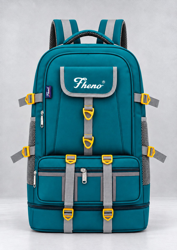 fheno Duo Trending Travel bag Men Travelling Bags hiking Trekking Clothes Bags 75 L 70 L Backpack(Green)