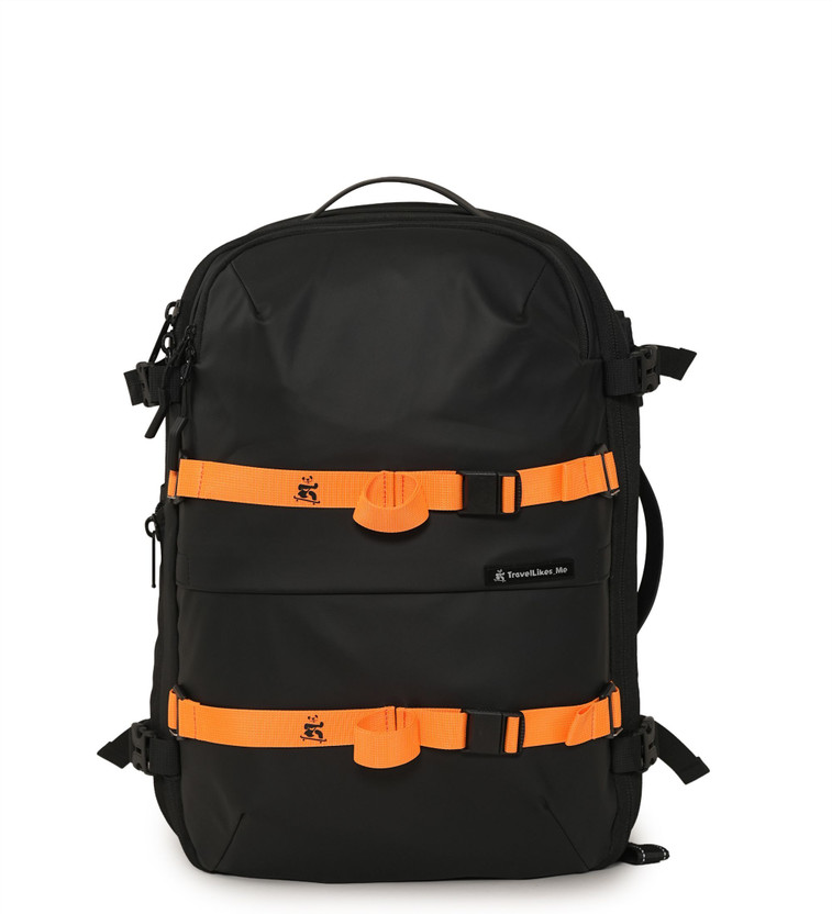 Travel Likes Me Skyroam Premium Travel Backpack Cabin Expandable Smart Transit(TSA+USB) 44 L Laptop Backpack(Black)