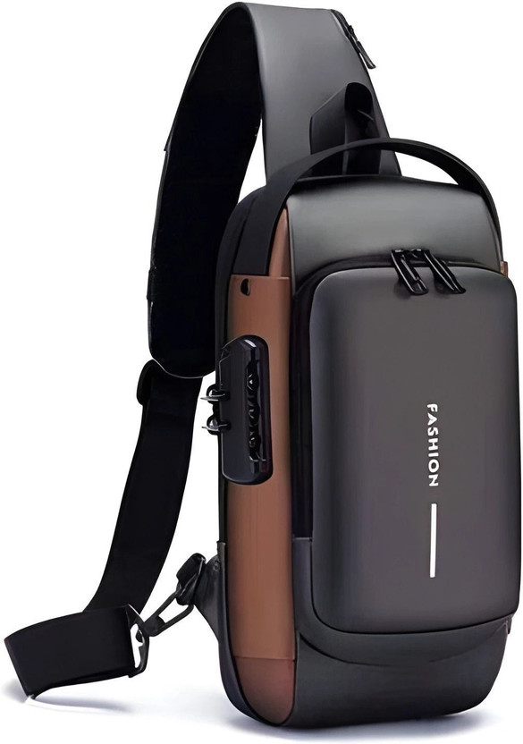 LIFE INDIA New Sling Bag Anti-Theft USB Crossbody Backpack Waterproof Chest Shoulder Bag 20 L Laptop Backpack(Multicolor)