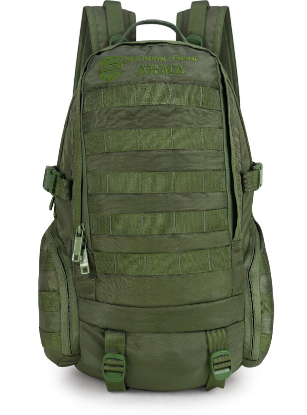 SURVIVOR SURVIVOR GEAR arma backpack for Alfa Military and army with Large Capacity Multi-Pocket Design 25 L Backpack(Green) - Flipkart Deal