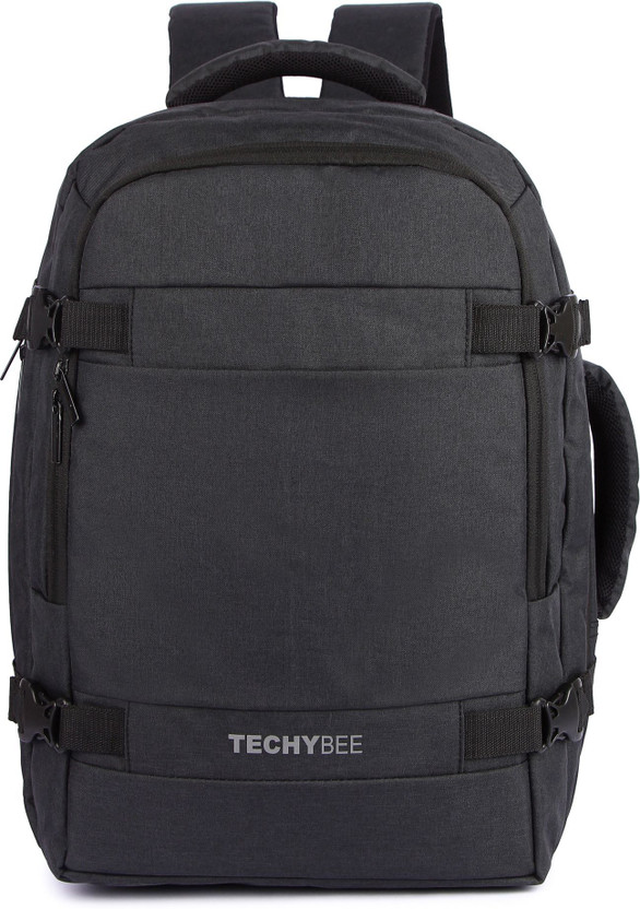 TechyBee TechyBee Luxur Expandable Travel Laptop Backpack, with 16 inch 45 L Backpack(Grey) - Flipkart Deal