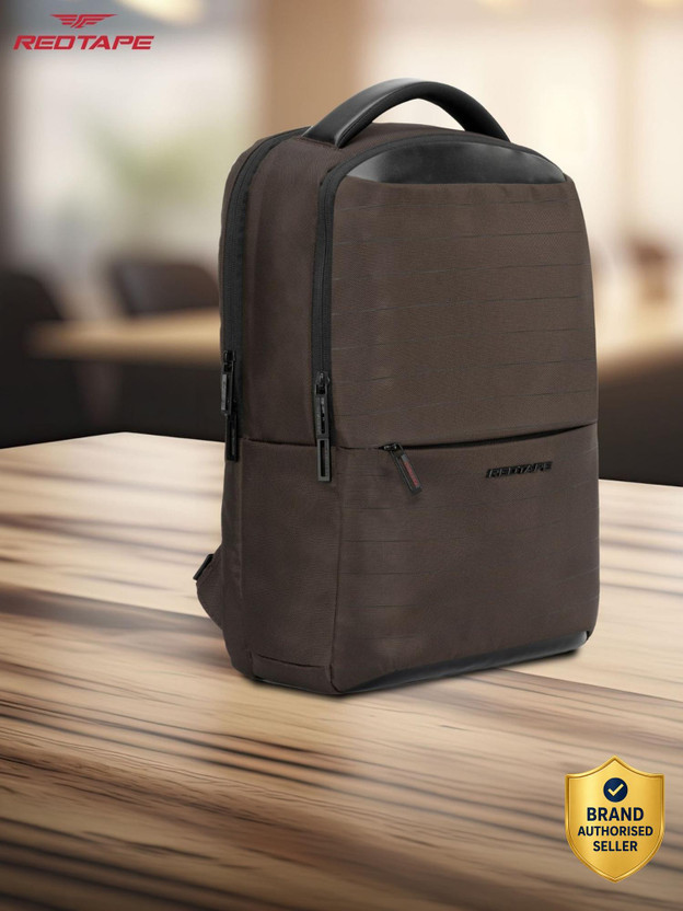 RED RED TAPE 16 Inch Premium Quality Ideal Bag for Office & Business Travel for Men & Women 28 L Laptop Backpack(Brown) - Flipkart Deal