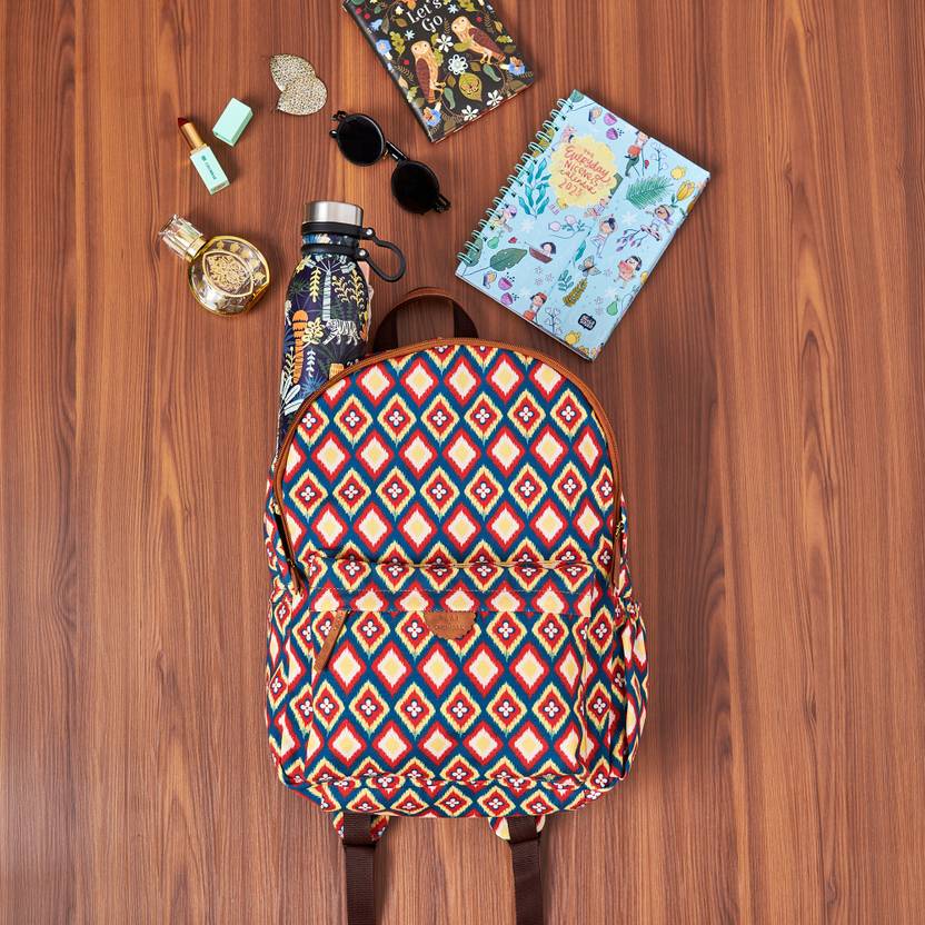 chumbak kkat Glow Laptop Backpack 4 L Laptop Backpack Tan Price in