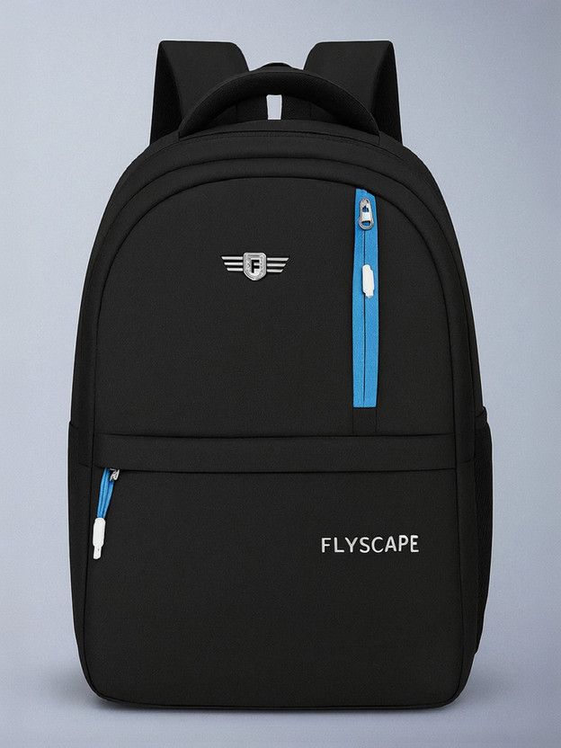 Flyscape Terror Skyblue bag 25 L Backpack(Black, Blue)