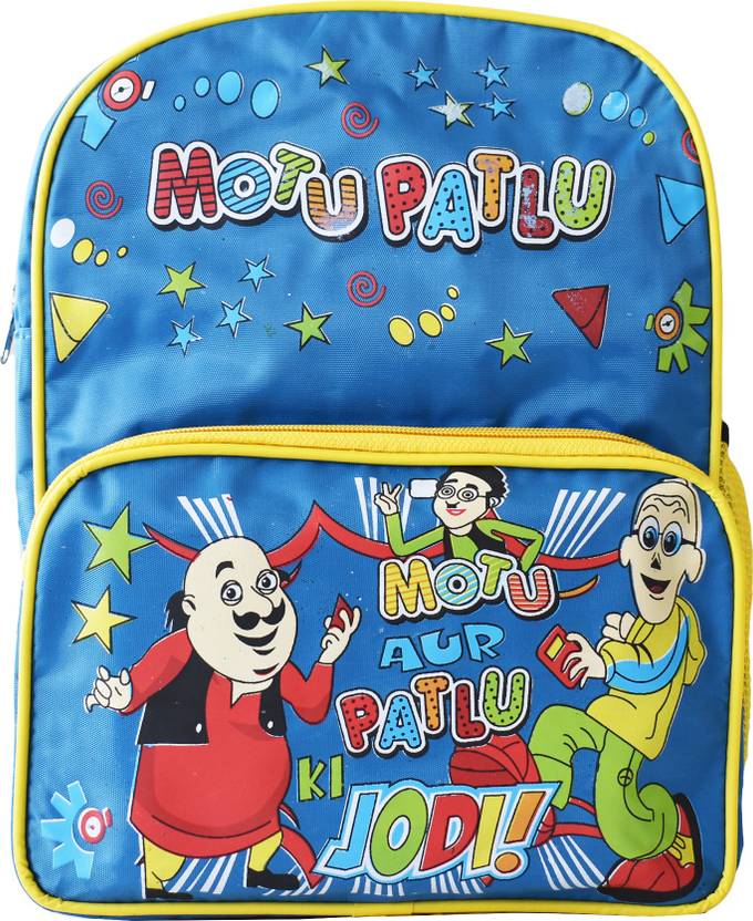 GIGGLEBYTES Motu Patlu Cartoon Print bags School Bag Travel Backpack Up to  3rd TO 5 Class 20 L Backpack Sky Blue - Price in India 