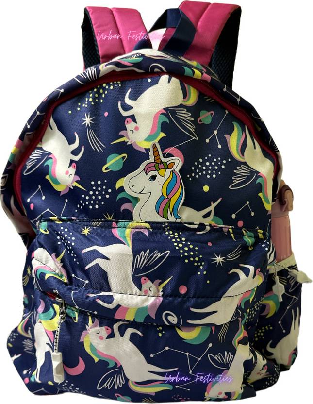 Urban Festivities Unicorn Bag for Girls School Bag for Nursery/LKG/UKG