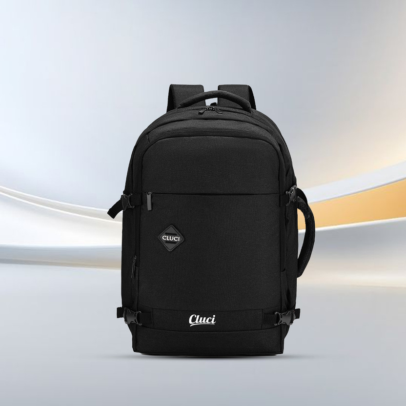 Cluci Weekend & Cabin Travel Bag Water Resistant Trekking & Hiking Bag 45 L Backpack(Black)