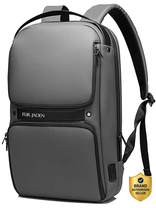 FUR JADEN BM92_Grey 17 L Laptop Backpack(Grey)
