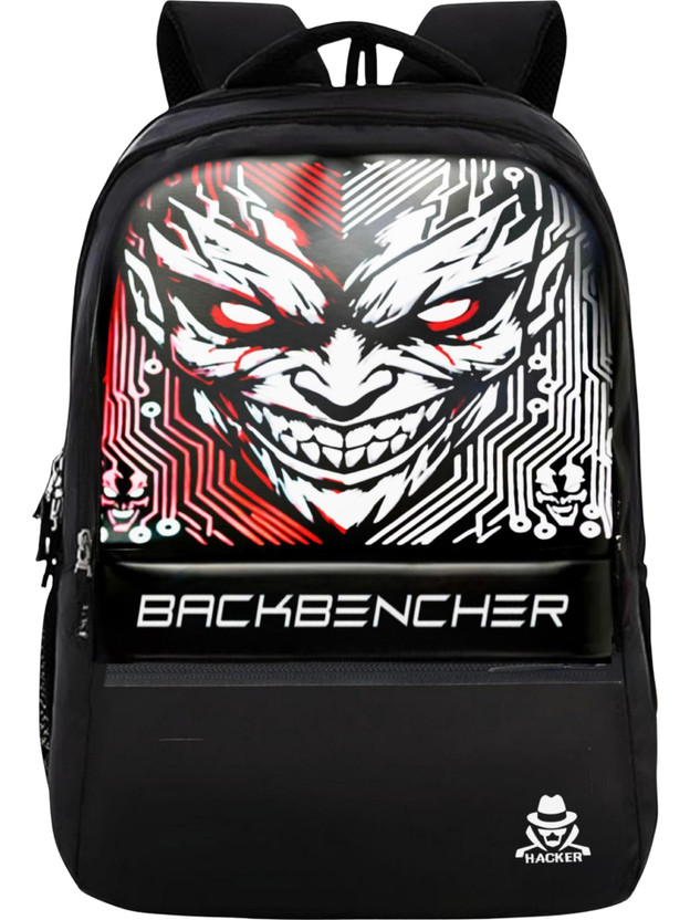 Goldfinch Stylish Monster Backbencher printed bag Office, Travel & College_M 50 L Laptop Backpack(Black)