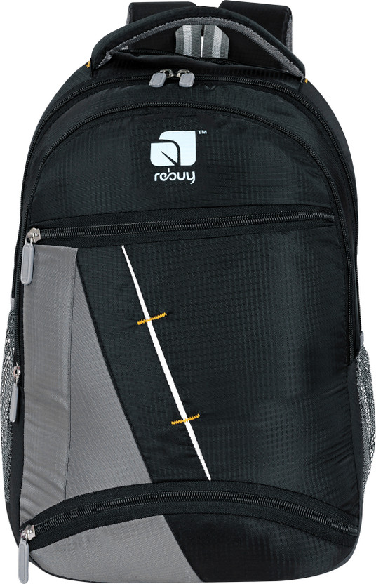 ReBuy Casual Printed Waterproof /Office Bag/School Bag/College Bag/Business Bag 35 L Laptop Backpack(Black)