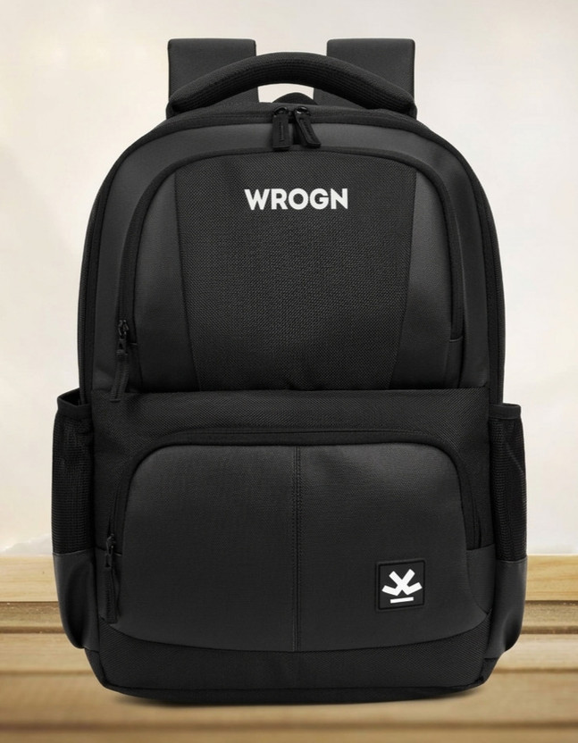 WROGN WROGN HULK Anti-Theft with Extra Space Office /School / Travel 35 L Trolley Laptop Backpack(Black) - Flipkart Deal