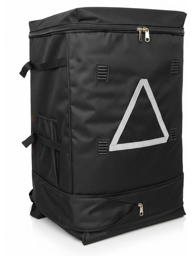 Vpm Collection Nylon Courier Delivery Bag for Bike Logistics E-Commerce Parce 91 L Backpack(Black)