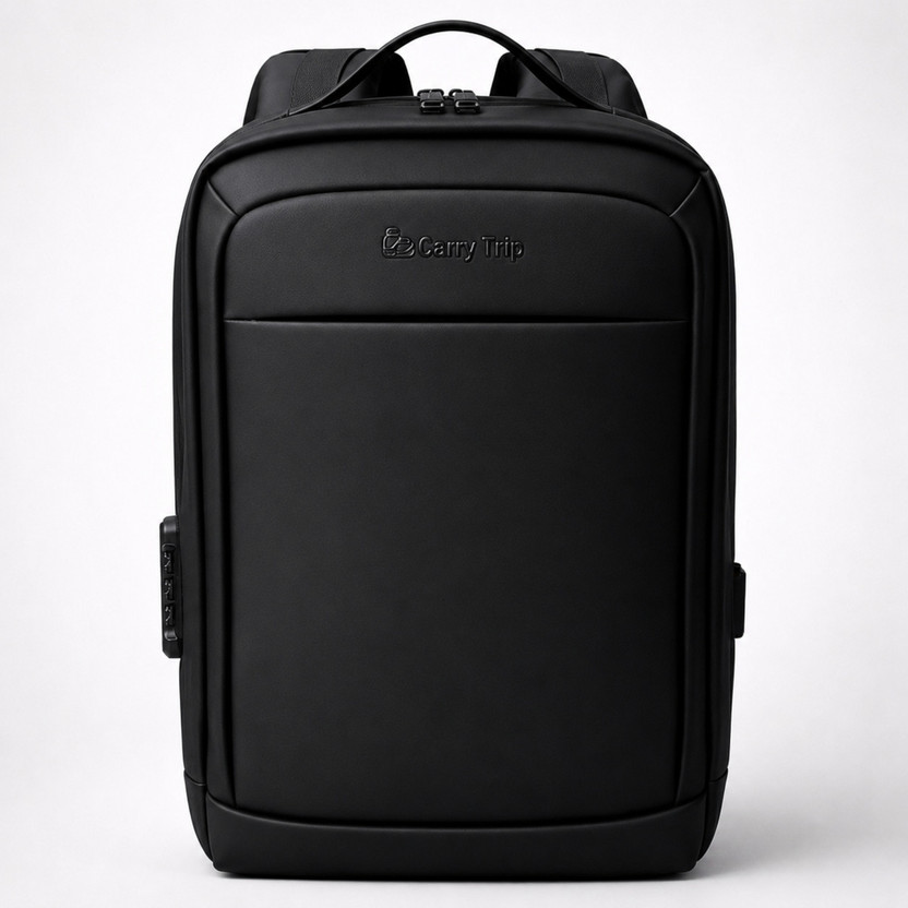 CarryTrip Backpack With 1 Compartment, 1 Front Pocket 1 Anti Theft Pocket With TSA Lock 28 L Laptop Backpack(Black)
