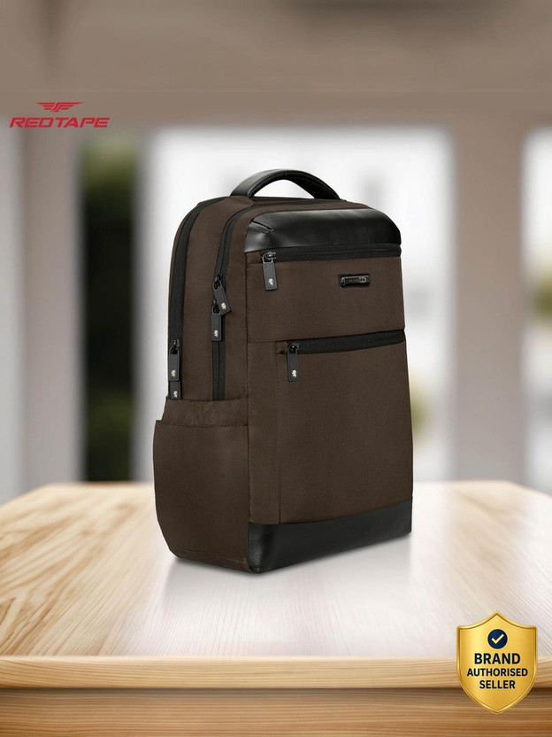 RED RED TAPE 16 Inch Premium Quality Ideal Bag for Office & Business Travel for Men & Women 28 L Laptop Backpack(Brown) - Flipkart Deal