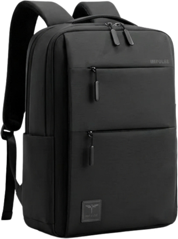 IMPULSE Laptop Backpack Elite 16 Inch Laptop Backpack with USB Charging Bag for Men 25 L Laptop Backpack(Black)