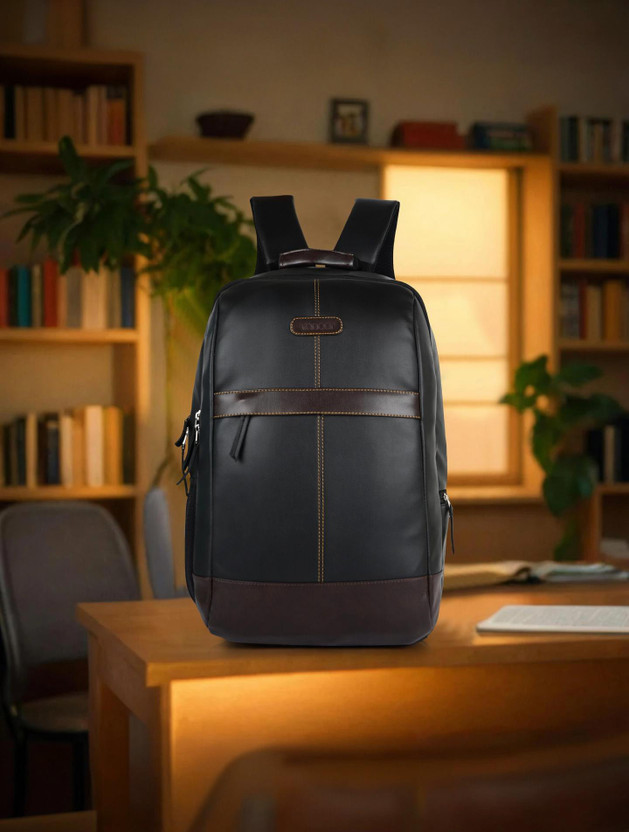 Veneer Veneer Casual Professional Laptop Backpack with 15.6" Padded Compartment & Sleek Design 35 L Trolley Laptop Backpack(Black) - Flipkart Deal
