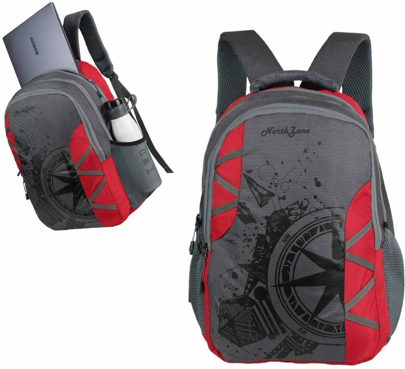 NorthZone 2 RED LAPTOP BACKPACK 30L 30 L Backpack Red Price in India