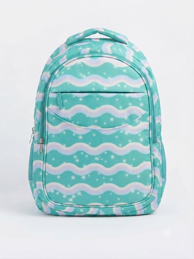 M M online store Mint Wave 40 L Backpack(Blue)