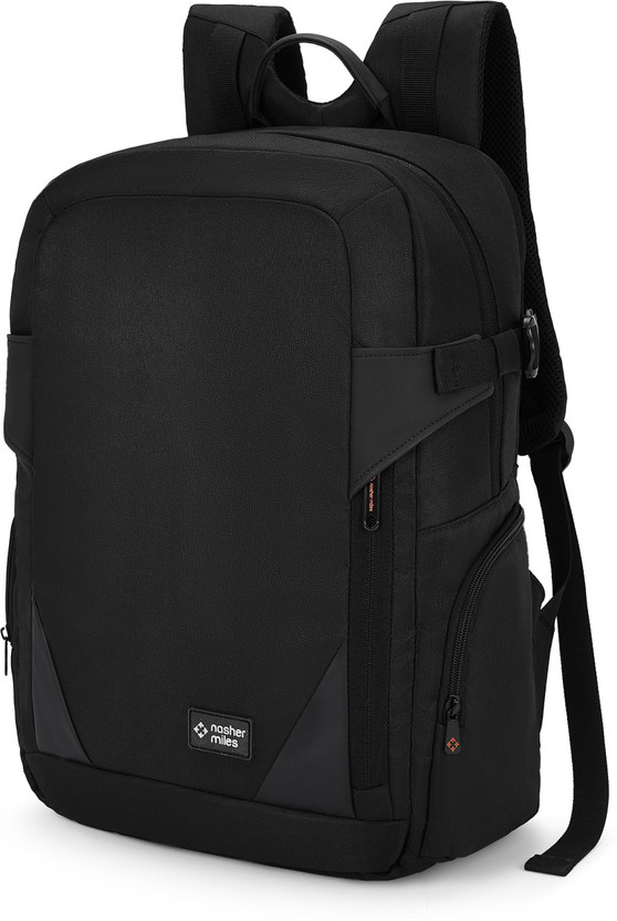 NASHER MILES Meridian Corporate Laptop Backpack 29L Premium Polyester PU Office & Travel Bag 29 L Laptop Backpack(Black)