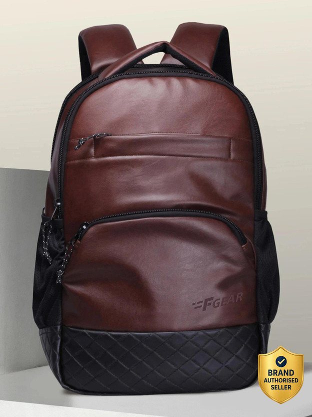 F Gear Luxur 25 L Laptop Backpack(Brown)