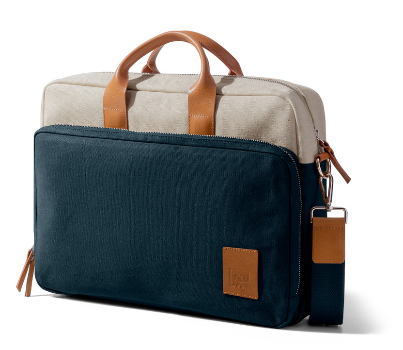 DailyObjects Ivory - Navy Commute Messenger Medium Laptop Bag(Multicolor)